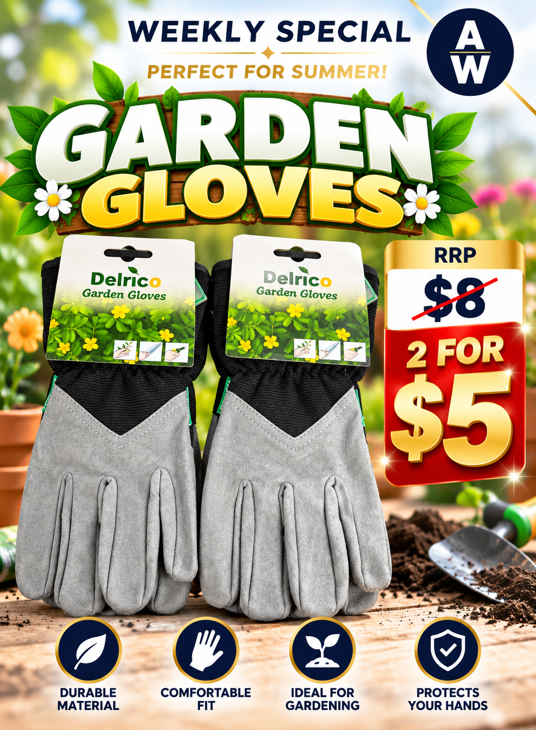 BRAND NEW GARDEN GLOVES
